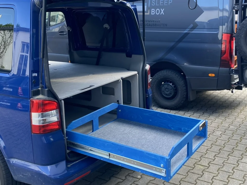 1000 mm Schubkasten der TRAVEL-SLEEP-BOX Transporter bis 120 kg